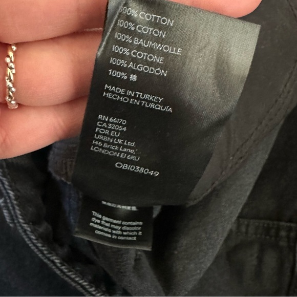 Free People Dakota Straight Leg Jean in Black Sz 29 - Picture 9 of 9